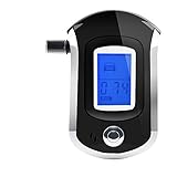 Breath Alcohol Tester with 10 Mouthpieces, HusDow Professional Breathalyzer with Semi-conductor Sensor and LCD Display for Drivers and Breast-feed Mothers