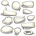 Wallmonkeys Peel and Stick Wall Decals - Speech and Thought Bubbles - 36