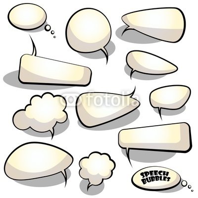 Wallmonkeys Peel and Stick Wall Decals - Speech and Thought Bubbles - 36