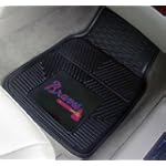 Nifty 8831 MLB-Atlanta Braves Vinyl Universal Heavy Duty Fan Floor Mat