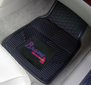 Atlanta Braves Heavy Duty 2-Piece Vinyl Car Mats