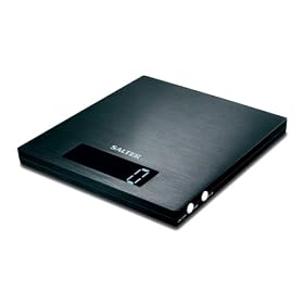 Salter block design electronic platform kitchen scale black