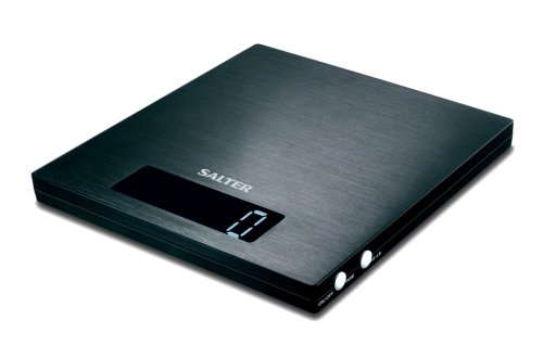 Salter block design electronic platform kitchen scale black