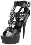 Pleaser Womens Delight-658/BPU/M Platform Sandal Sandals