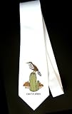 Party Decoration Necktie with cactus, wren, bird