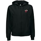 adidas Miami Heat Ladies Black Active Fleece Zip Up Jacket