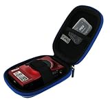 rooCASE (Med Nylon Dark Blue) Hard Shell Carrying Case with Memory Foam for ....