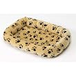 General Cage Fleece Dog Bed with Bumper, 18" x 14", Paw Print