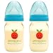 Green To Grow 2 Baby Bottle 5oz wide neck