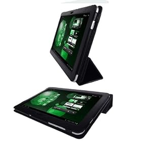 Back Flip-Style Durable PU Leather Case for Samsung Galaxy Tab 10.1 inches (P7510) + Screen Protector