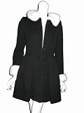 STAERK Bustle Coat w/ White Mink Collar & Cuffs