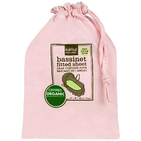 Kushies Certified Organic Bassinet/Carriage Pad Fitted Sheet