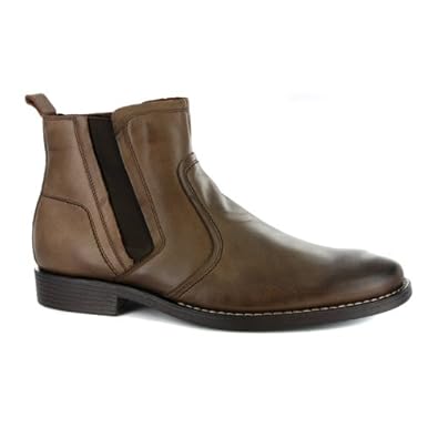 Mens Hush Puppies Timeworn Brown Leather Chelsea Boots UK 9.5: Amazon ...