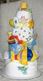 4 Tier Under the Sea Baby Diaper Cake