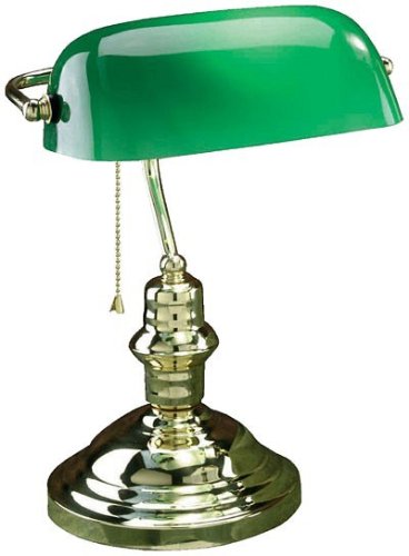 New Banker's Lamp Solid Brass 14.5
