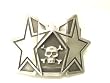 Heavy Metal Lighter Belt Buckle Skull Stars Metal Rocker Belt Buckle Lighter