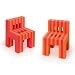 EVA Contrasting Foam Chair Set of 2- Orange/ Red