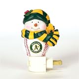Oakland Athletics MLB Home Run Snowman Night Light (5)