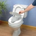 4" RAISED TOILET SEAT COMES WITH LID EASY TO FIT"