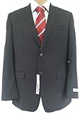 IMAGE OF DKNY Mens SB 2 Button Navy Blue Pinstripe Wool Suit