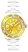 Ice-Watch Unisex CL.YW.U.P.09 Classic Collection Yellow Dial Clear Plastic Watch