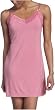 Intimo Women's Soft Knit Chemise with Lace