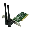 Edimax PCI EW-7722IN 300Mbps Wireless 802.11n Network Card with 3dBi High gain Detachable Antennas