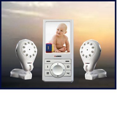 2 Camera Lorex Auto Scan, Audio-Visual, Baby Monitor with 2 Way Communication, and Photo Capaility