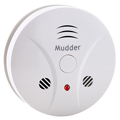 Mudder Carbon Monoxide and Smoke Alarm Detector Sensor - Home Security Systems - Fire Tester Alert Warning