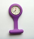 Purple Silicone Nurses Fob Watch