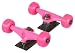 Sporting Goods : AVI Aluminum (Set of 2) With Wheel Skateboard Trucks - 5.0 Inch - Pink Hanger / Black Base