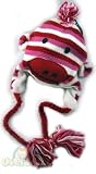 Pink Stripe Sock Monkey Hat