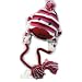 Pink Stripe Sock Monkey Hat