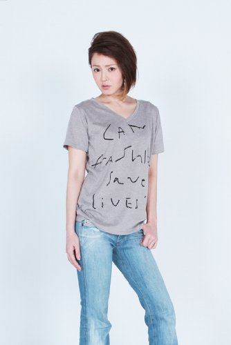 (オムニピース) OmniPeace　レギュラーTシャツ/手書きメッセージ(women's)