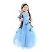 LOEL Girls' New Princess Dress Butterfly Party Costumes, Dress, 5-6YS