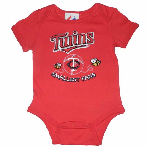 Majestic Minnesota Twins MLB Baby / Infant One-Piece Bodysuit / Romper / Onesie (Size: 3-6)