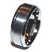 Durable Lightweight Solid Titanium Double Grooved Satin Center 9mm Wedding Ring Fashion Band Engagement Ring Size 11.5