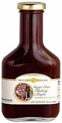 Nature's Hollow Hickory Maple Sugar Free BBQ Sauce Sweetened with Xylitol 10 oz bottle