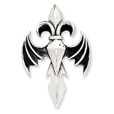 Sterling Silver Antiqued Gothic Pendant