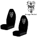 Faith Cross Gem Crystal Studded Rhinestone Bling Car Truck SUV Front Universal-Fit Bucket Seat Covers - PAIR