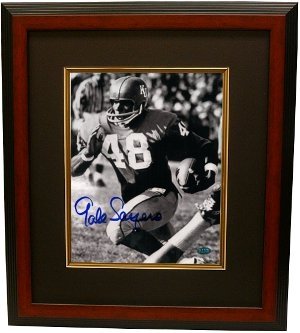 Gale Sayers Autographed/Hand Signed Kansas Jayhawks 8x10 Photo Custom Framed