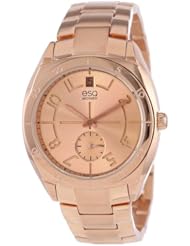 ESQ Movado Womens 07101402 esq ORIGIN tm Tonneau-Shaped Rose-Gold Plated Watch