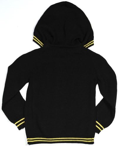 Young Versace Baby Hooded Cardigan in Black-6mo