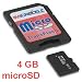 yayago 4 GB micro SD Speicherkarte + Adapter für LG Optimus L7 (p700) inkl. dem Original yayago Clean-Pad