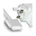 White Shop4accessories UK Mains Travel Charger for All iPods & iPhones: Including the Apple iPod Nano Chromatic 1G, 2G, 3G, 4G & 5G with Camera, iPhone (including 3G & 3GS), Classic, Video, Touch 1G, 2G & 3G Series - Brand New - CE & ROHS Compliant)
