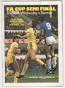 Sheffield Wednesday v Everton Official Match Day Programme - FA Cup Semi Final (Saturday, 5th April 1986, FA Cup Semi Final at Villa Park)