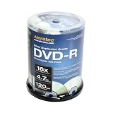 Aleratec 230118 Duplicator Grade 16x DVDR Recordable Media, Silver, 100 Pack