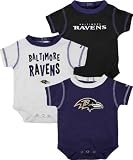 Baltimore Ravens Newborn 3-Piece Creeper Set