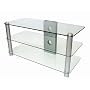 Icon Opus 3237 - 32" Glass LCD & Plasma TV Stand - Clear Glass
