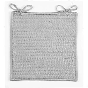 Elegance Square Indoor Outdoor Braided Chair Pad [Set of 4] Color: Cuban Sand by 